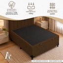 Ver imagem 5 de Base Box Baú Casal Suede Alali 138x188x40cm:Marrom