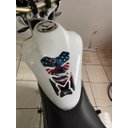 Ver imagem 3 de Protetor de Tanque Adesivo Moto Capitão América Cobra Motoparts Azul