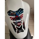 Ver imagem 2 de Protetor de Tanque Adesivo Moto Capitão América Cobra Motoparts Azul