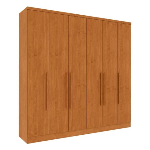 Guarda-Roupa Casal com 6 Portas e 4 Gavetas 239cm Multimóveis CR35501 Cinamomo