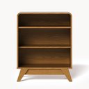 Ver imagem 5 de Buffet Aparador 65cm 2 Portas Orgânico Marlo Nature/Off Z56 - Mpozenato