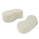 Ver imagem 1 de Kit 02 Puffs Decorativos Living Aisha Orgânico 02 Lugares Suede Bege Claro - Desk Design