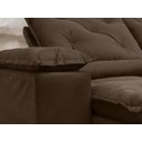 Ver imagem 6 de Sofá 3 Lugares Retrátil e Reclinável 2,00 Metros Alpoim Estofados Marrom 200 Athenas