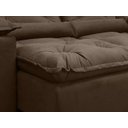 Ver imagem 7 de Sofá 3 Lugares Retrátil e Reclinável 2,00 Metros Alpoim Estofados Marrom 200 Athenas