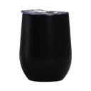 Ver imagem 2 de Copo Térmico em Aço Inox Preto Fosco Parede Dupla com Tampa