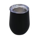 Ver imagem 1 de Copo Térmico em Aço Inox Preto Fosco Parede Dupla com Tampa