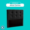 Ver imagem 5 de Cabeceira Estofada Queen Alice Nature Material Sintético Preto 158x136