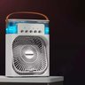 Ventilador Umidificador Climatizador Portátil Usb Casa Ar Condicionado Quarto Mesa Leva pra Malhar M - 9