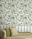 Ver imagem 1 de Papel de Parede Bobinex Jardim Campestre Verde - Coleção Refúgio