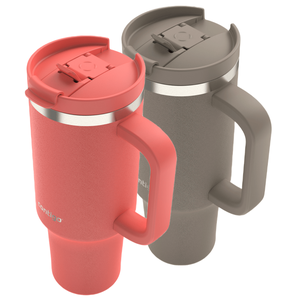 Kit com 2 Copos Térmicos Streeterville Inkycap e Coral Contigo | 1,18l