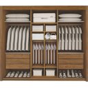 Ver imagem 2 de Guarda Roupa Casal 3 Portas Espelhadas 6 Gavetas - Pacioli Sky - Moveis Bettio