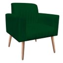 Ver imagem 2 de Poltrona Viena Gomada Suede Pés Palito - D'Rossi - Verde
