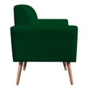 Ver imagem 3 de Poltrona Viena Gomada Suede Pés Palito - D'Rossi - Verde