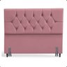 Cabeceira para Cama Solteiro 90 Cm Camille com Frame Suede:rose - 1