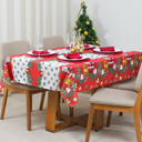 Ver imagem 7 de Toalha de Mesa 4 Lugares Brilhare Estampada Natal 1,45x1,45cm Tecido Oxford:Estampa 1