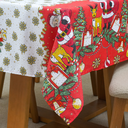 Ver imagem 4 de Toalha de Mesa 4 Lugares Brilhare Estampada Natal 1,45x1,45cm Tecido Oxford:Estampa 1