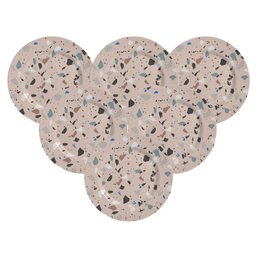 Conjunto de 6 Pratos de Sobremesa Granite - 19,5cm - 1