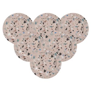 Conjunto de 6 Pratos de Sobremesa Granite - 19,5cm