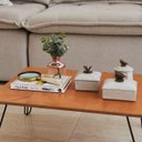 Ver imagem 5 de Mesa de Centro Retangular com Pés Aramados