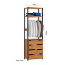 Ver mais imagens de Guarda Roupa Closet Industrial Modulado Prateleira Gaveta Cabideiro
