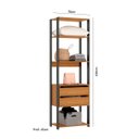 Ver imagem 7 de Guarda Roupa Closet Industrial Modulado Prateleira Gaveta Cabideiro
