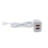 Cabo Prolongador Tomada 1,5m Usb Bivolt Branco Force Line - 1