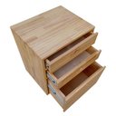 Ver imagem 6 de Gaveteiro de Madeira Pinus Maciça Tonalidade Marítimo - Com 4 Gavetas e 4 Rodízios