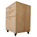 Ver imagem 4 de Gaveteiro de Madeira Pinus Maciça Tonalidade Marítimo - Com 4 Gavetas e 4 Rodízios