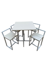 Ver imagem 2 de Mesa Prime Off White Quadrada 4 Cadeiras Branco/off White