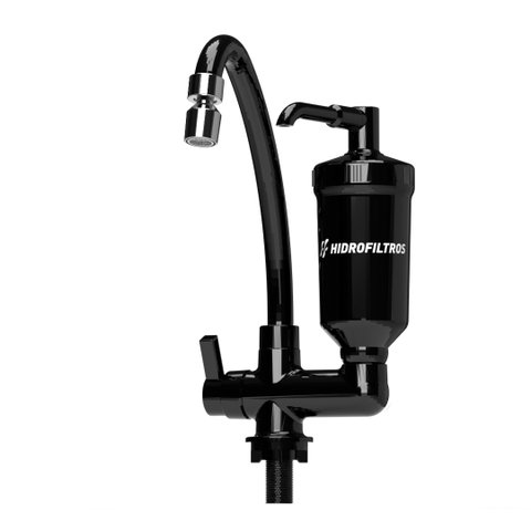 Torneira Bica Móvel Bancada POP Preto Hidrofiltros 907-2366