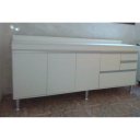 Ver imagem 2 de Balcão Cozinha Donatello Branco 1,70m 100% Mdf 15mm