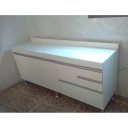 Ver imagem 1 de Balcão Cozinha Donatello Branco 1,70m 100% Mdf 15mm