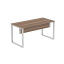 Ver imagem 3 de Escrivaninha Mesa Escritório X 150cm Industrial Walnut e Cinza Marrom