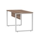Ver imagem 7 de Escrivaninha Mesa Escritório X 150cm Industrial Walnut e Cinza Marrom