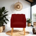 Ver imagem 2 de Kit Poltrona Cadeira para Sala Confortável e Moderna Mila Suede