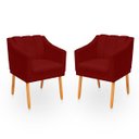 Ver imagem 1 de Kit Poltrona Cadeira para Sala Confortável e Moderna Mila Suede