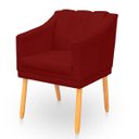Ver imagem 4 de Kit Poltrona Cadeira para Sala Confortável e Moderna Mila Suede