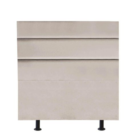 Cabeceira Estofada Argentina 100cm Solteiro para Cama Colchão Box Quarto Suede Bege - Aurora Line