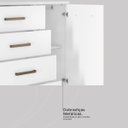 Ver imagem 7 de Cômoda Moderna Multiuso 101 Cm 4 Gavetas - Demóbile Flora:branco