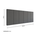Ver imagem 4 de Cabeceira Lisa Queen Estofada Suede Espuma Premium Modulada Conforto e Design - Cinza