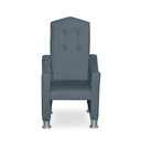 Ver imagem 1 de Mini Cadeira Poltrona Infantil Troninho Decorativa Suede Azul Turquesa