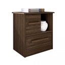 Ver imagem 2 de Mesa de Cabeceira 1 Gaveta 1 Porta de Correr Stilo Albatroz Móveis