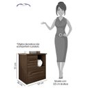 Ver imagem 3 de Mesa de Cabeceira 1 Gaveta 1 Porta de Correr Stilo Albatroz Móveis