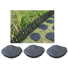 Caminho Ecológico Jardim Pisante Preto Plástico Kit 8 Preto - 1