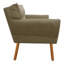 Ver imagem 3 de Kit 2 Poltrona Decorativa Anitta Suede - D'Rossi - Marrom Rato