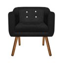 Ver imagem 3 de Kit 2 Poltronas Júlia Suede com Strass - D'Rossi - Preto