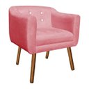 Ver imagem 2 de Kit 2 Poltronas Júlia Suede com Strass - D'Rossi - Rose