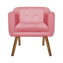 Ver imagem 3 de Kit 2 Poltronas Júlia Suede com Strass - D'Rossi - Rose