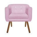 Ver imagem 3 de Kit 2 Poltronas Júlia Suede com Strass - D'Rossi - Rosa Bebê