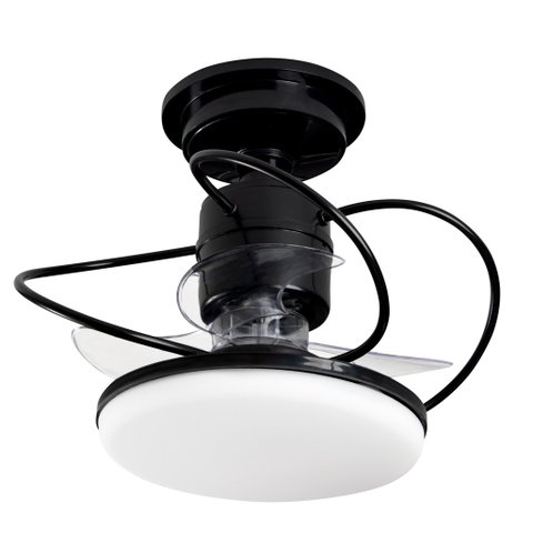 Ventilador de Teto Treviso Preto Elegance Led Control Remoto